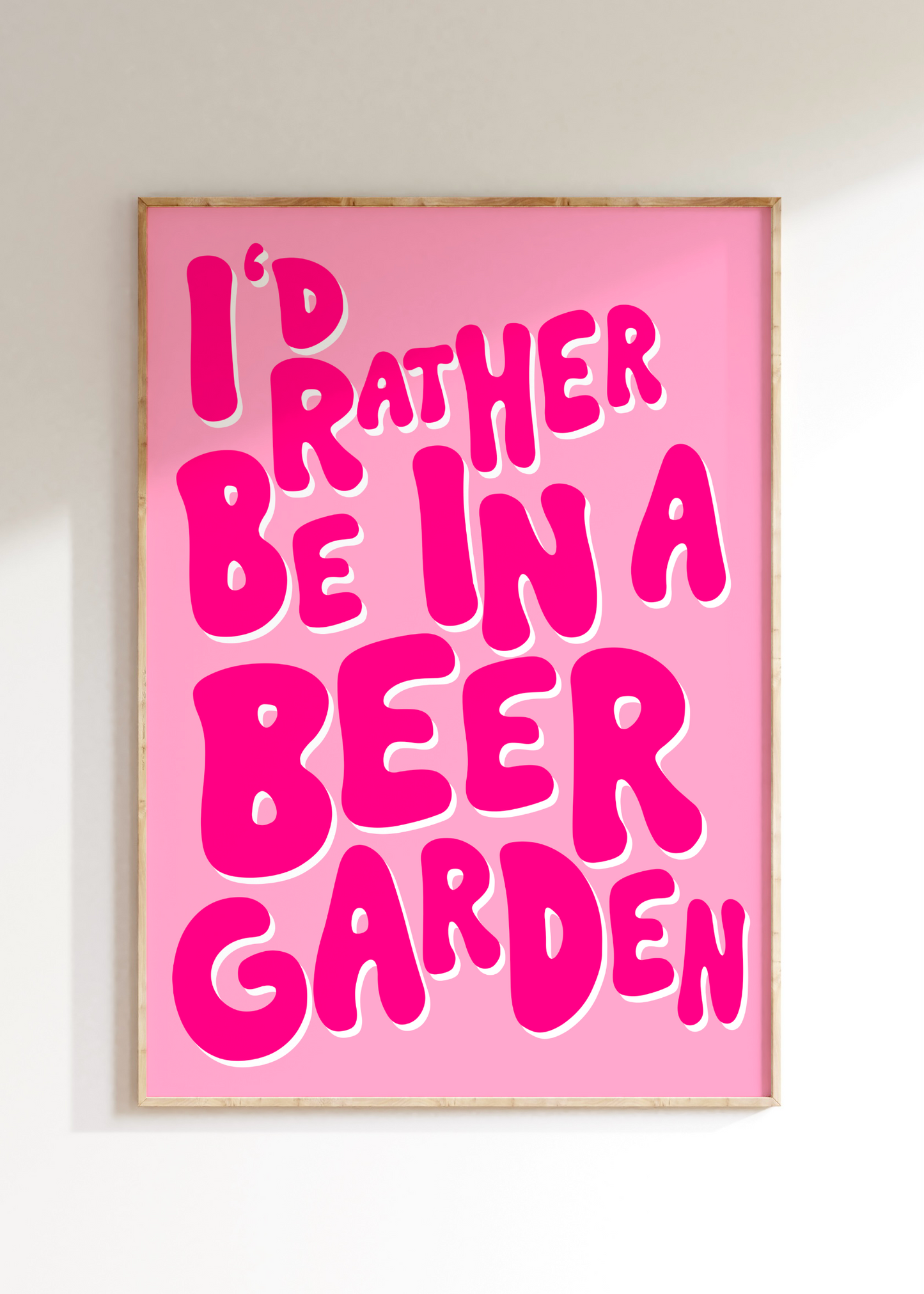 Beer Garden Art Print