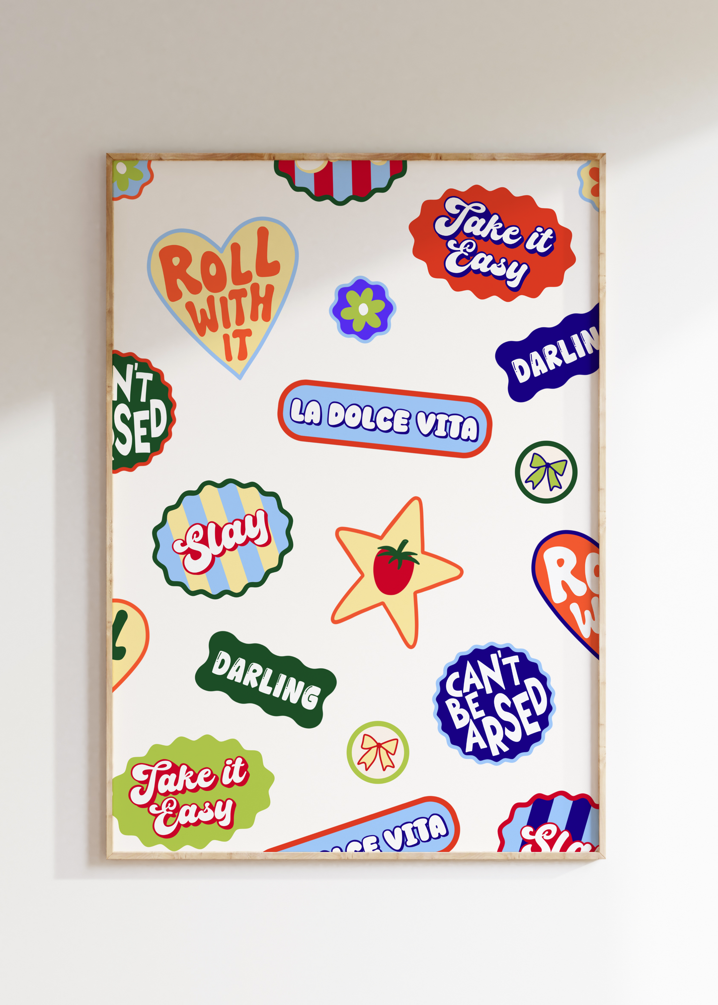 Sticker Art Print