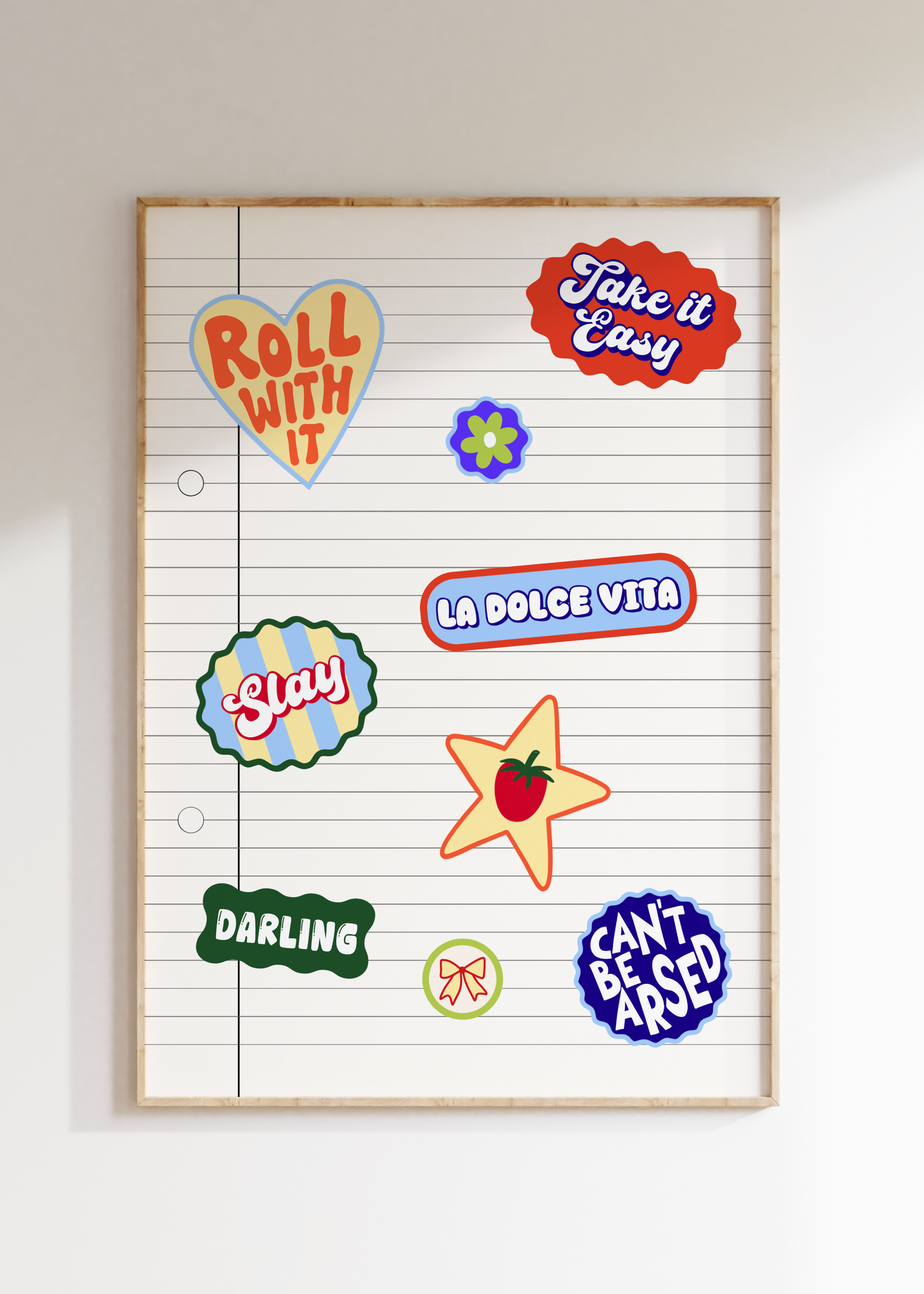 Notebook Sticker Art Print