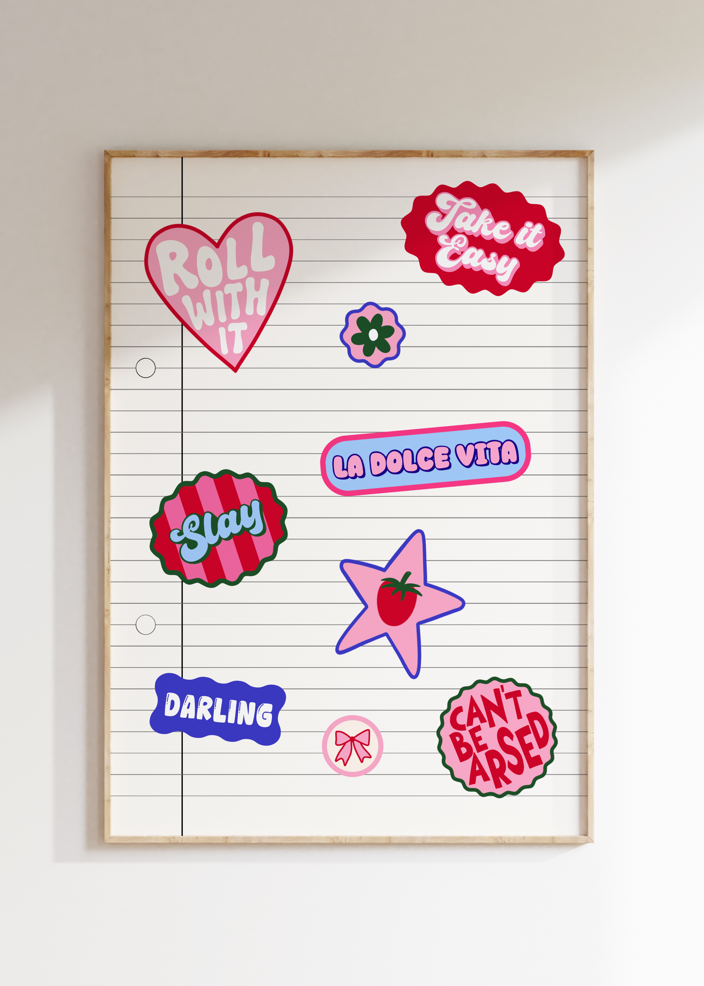 Notebook Sticker Art Print