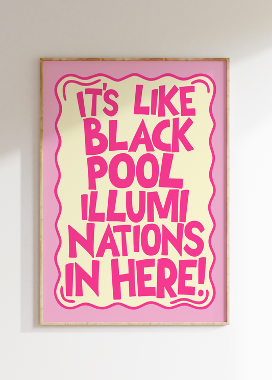 Blackpool Illuminations Art Print