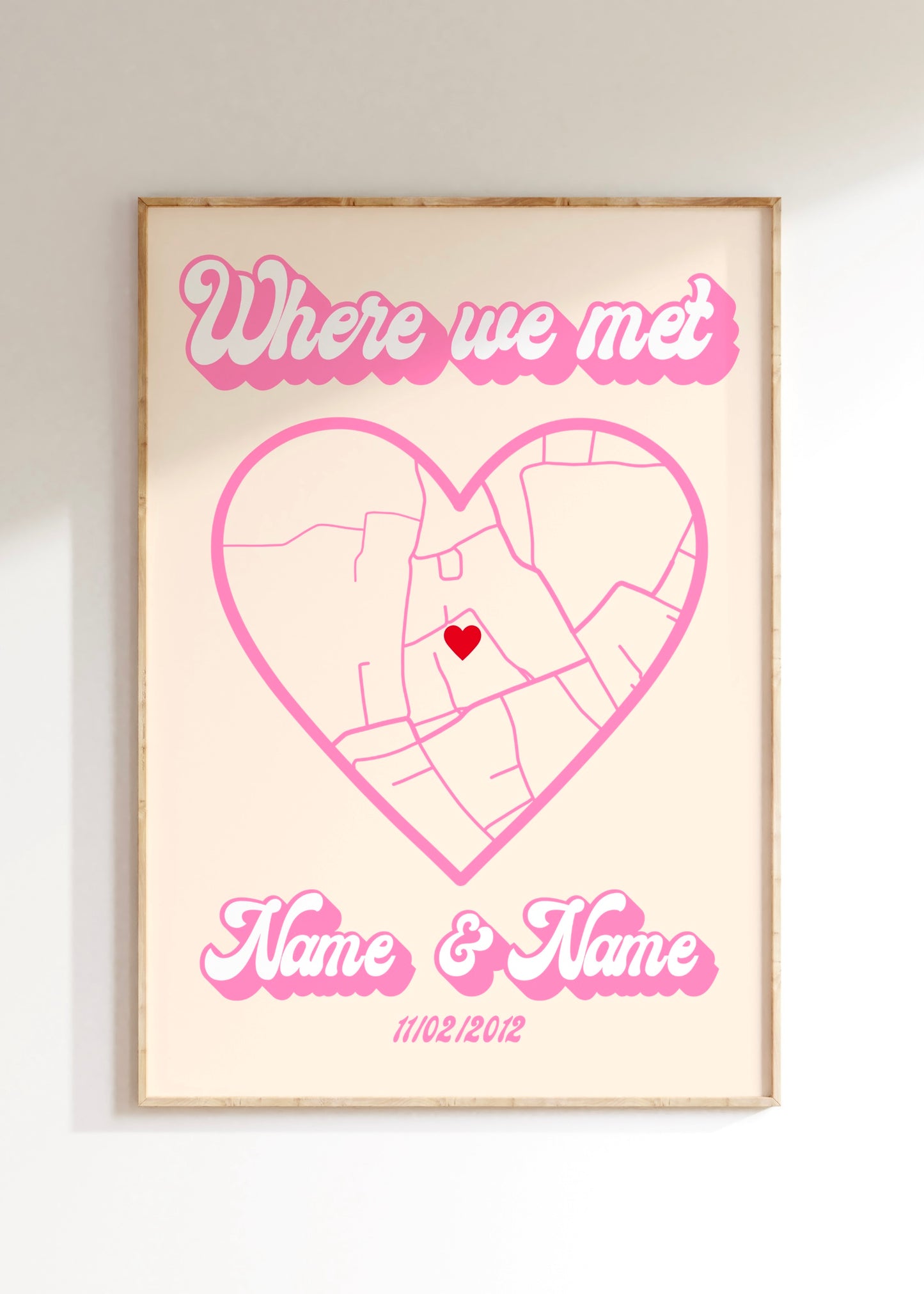 Where We Met Custom Art Print