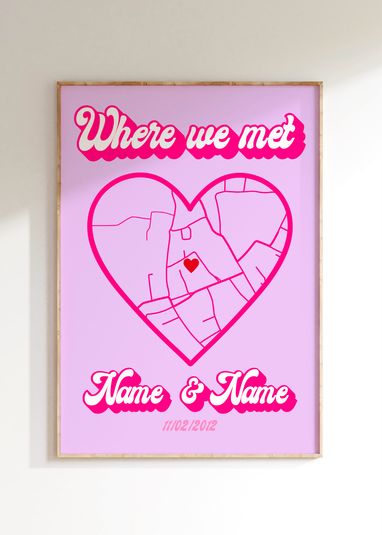 Where We Met Custom Art Print