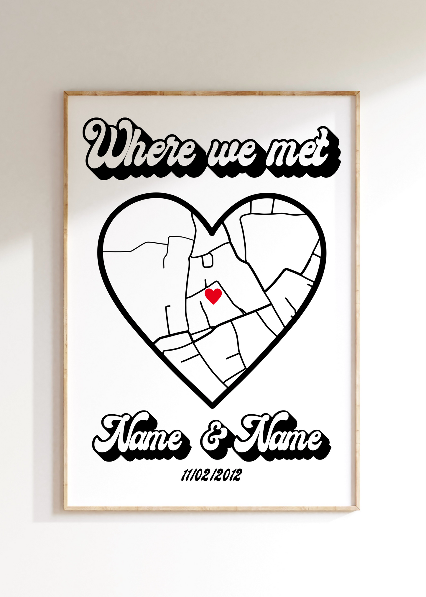 Where We Met Custom Art Print