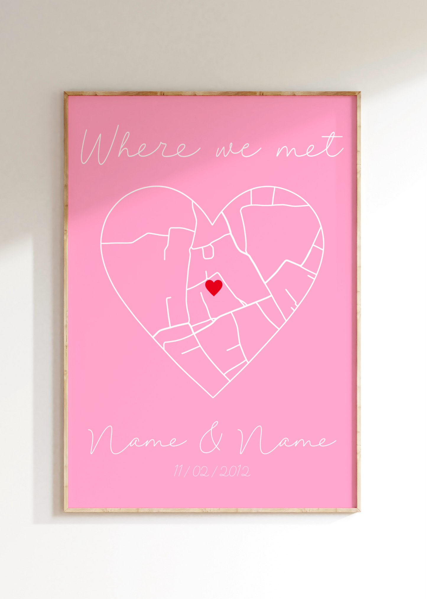 Where We Met Custom Art Print