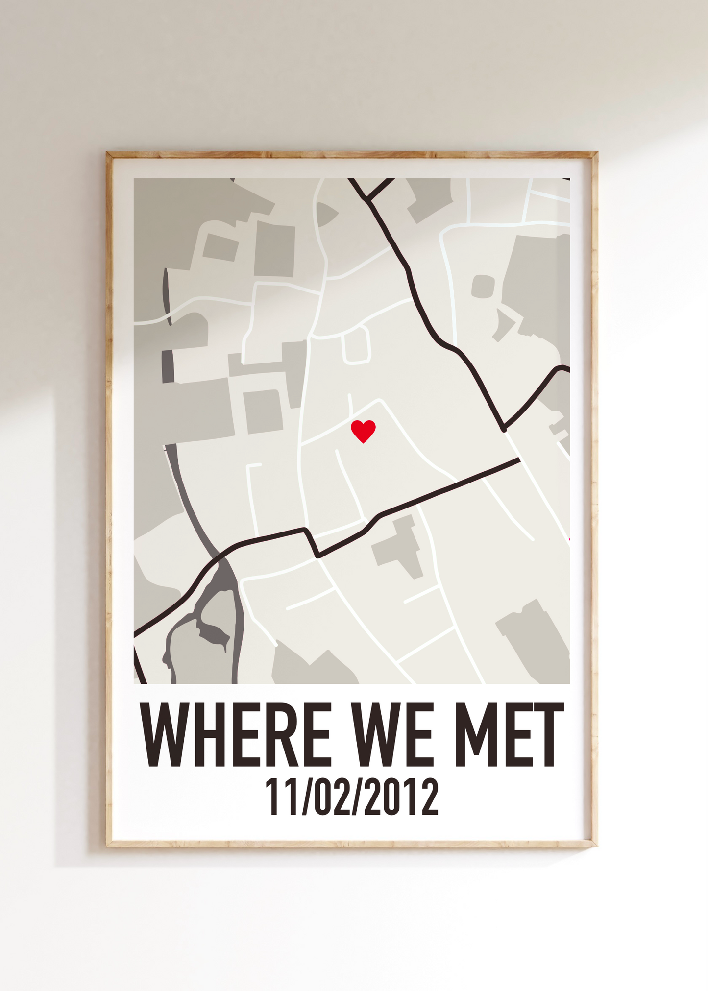 Where We Met Custom Art Print