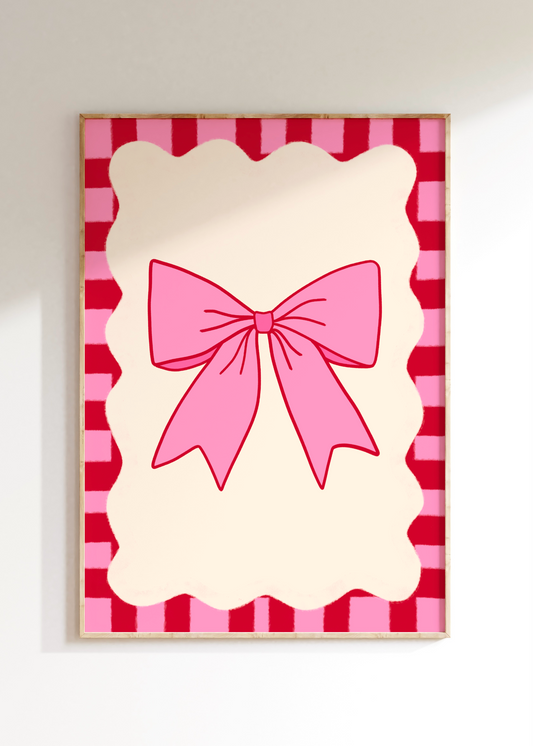 Wavy Bow Art Print
