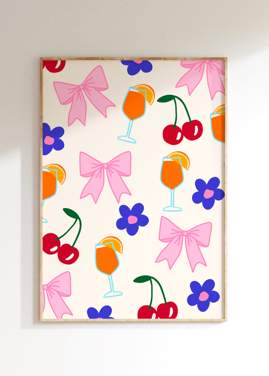 Summer Doodle Art Print