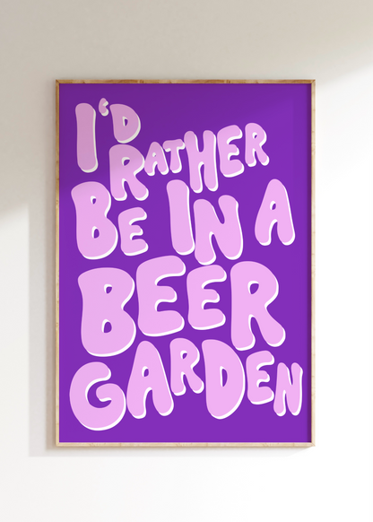 Beer Garden Art Print