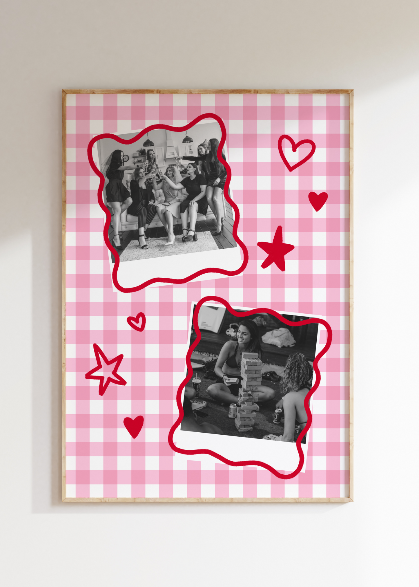 Gingham Custom Photo Print