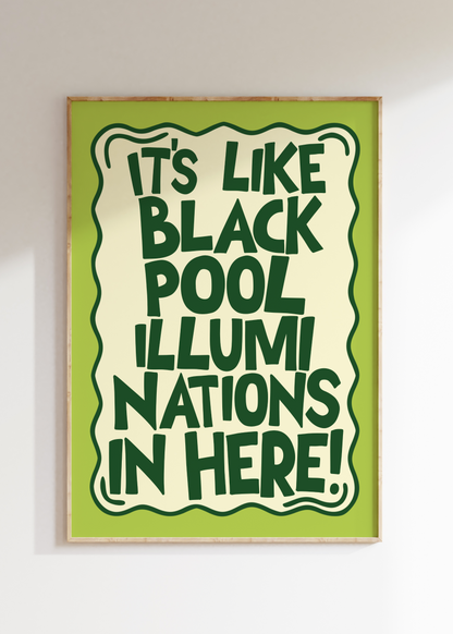 Blackpool Illuminations Art Print
