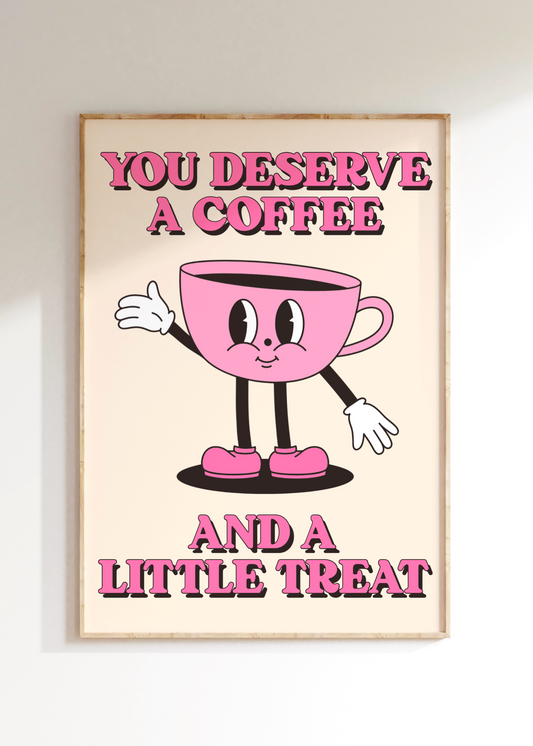 Coffee And A Little Treat Art Print