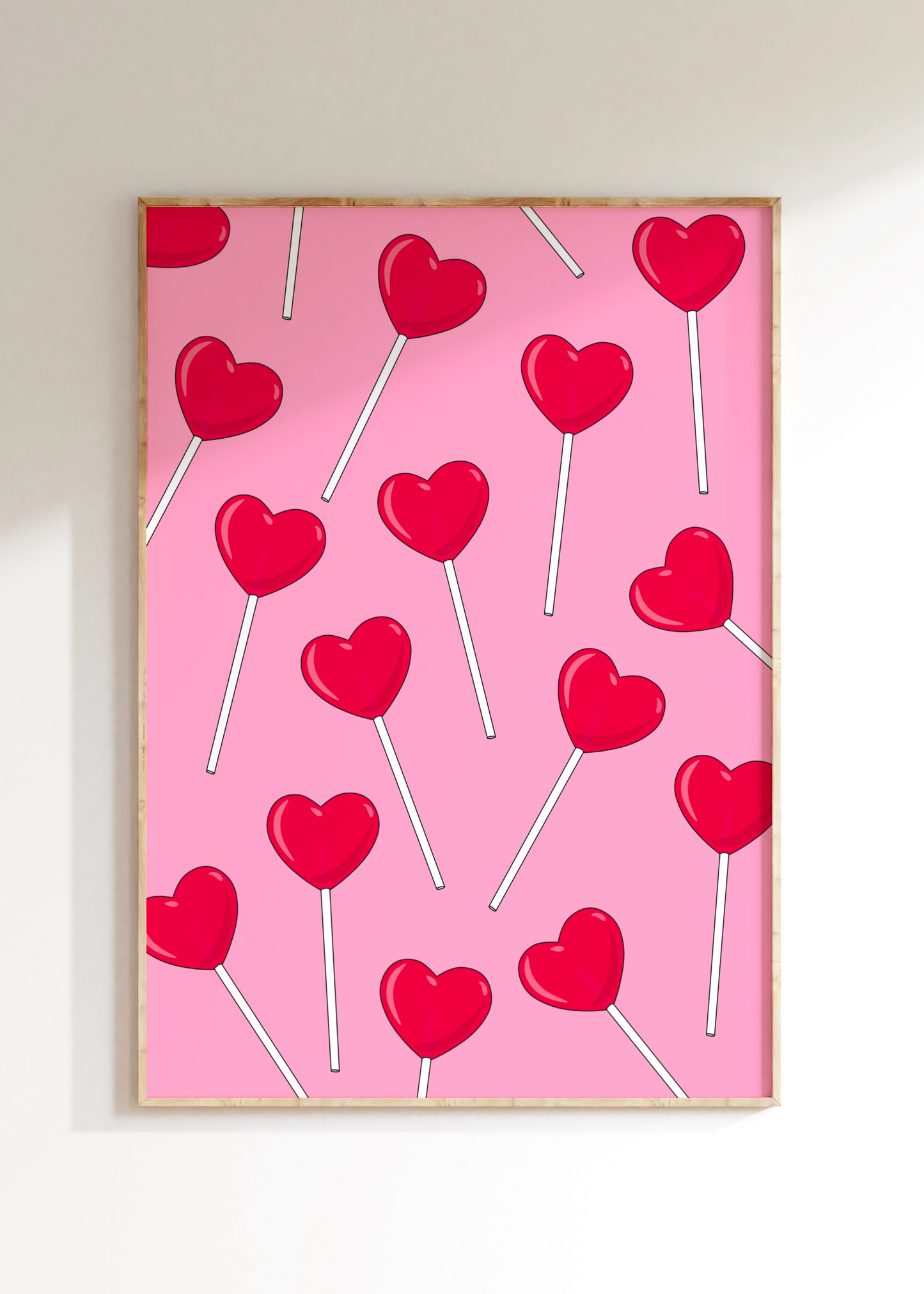 Heart Lolly Art Print