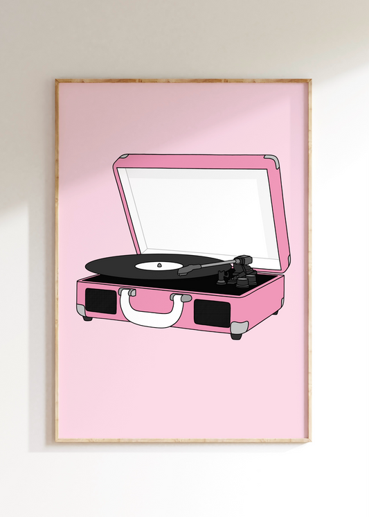 Turntable Art Print