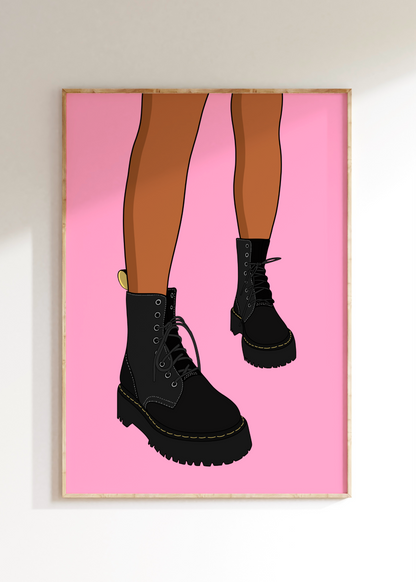 Cute Boots Art Print