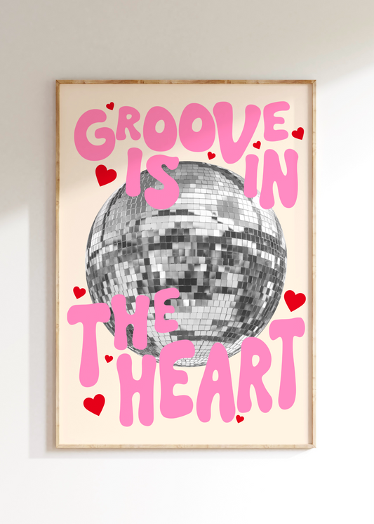 Groove Is In The Heart Art Print