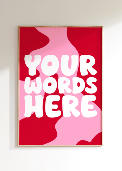 Custom Word Art Print