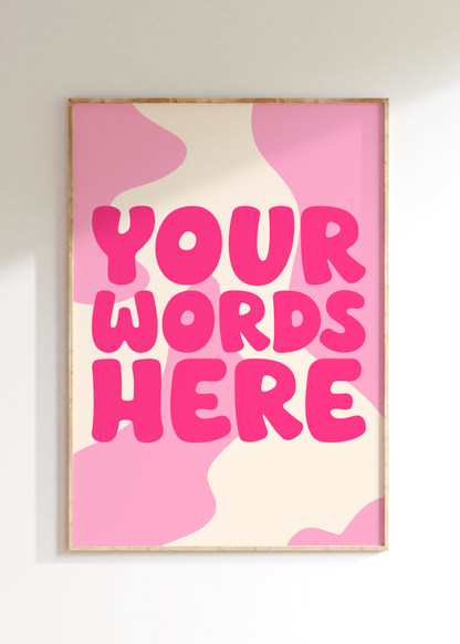 Custom Word Art Print