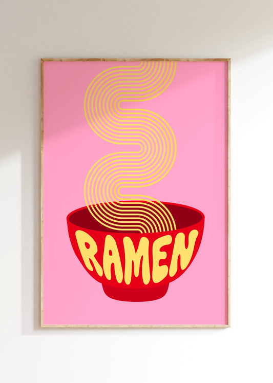 Ramen Noodle Art Print