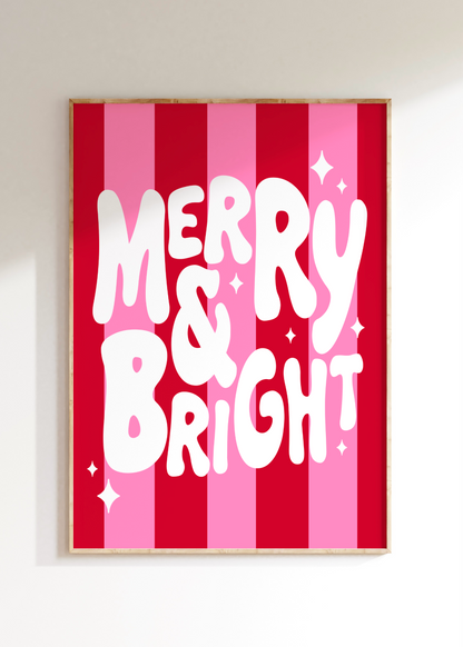 Merry & Bright Art Print