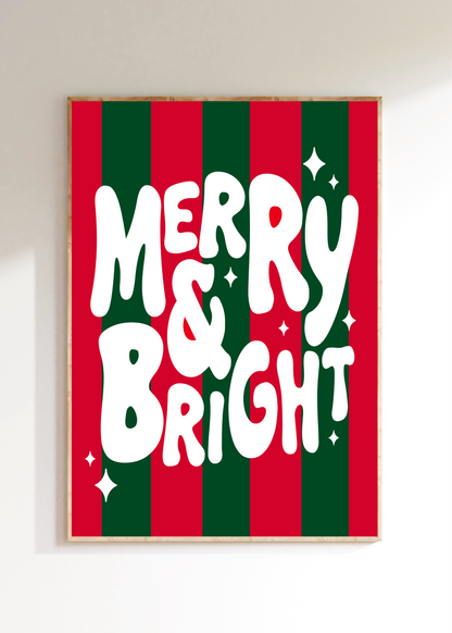 Merry & Bright Art Print