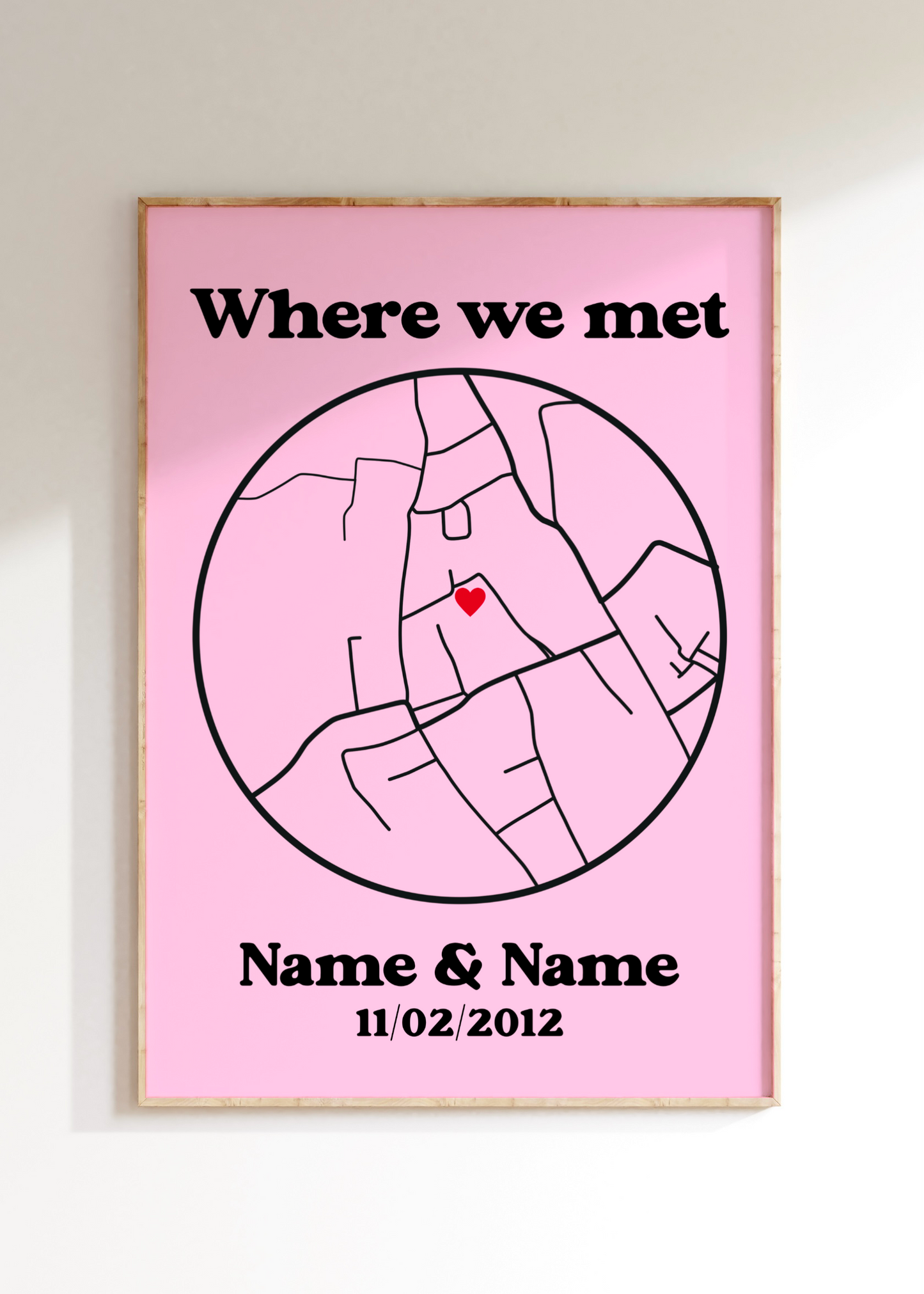 Where We Met Custom Art Print