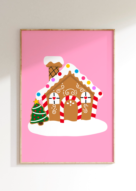 Gingerbread House Art Print