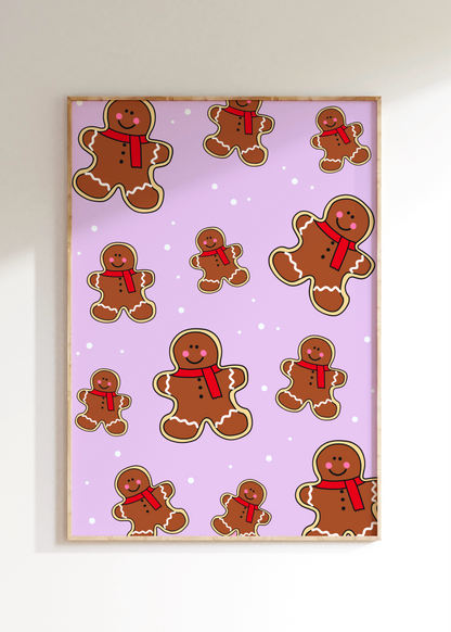 Gingerbread People Art Print