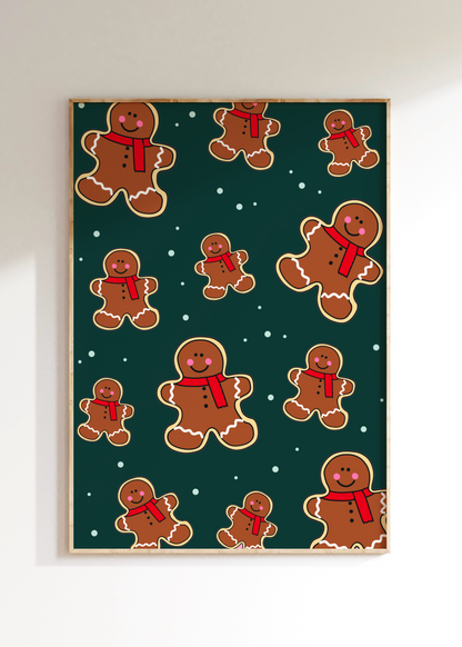 Gingerbread People Art Print