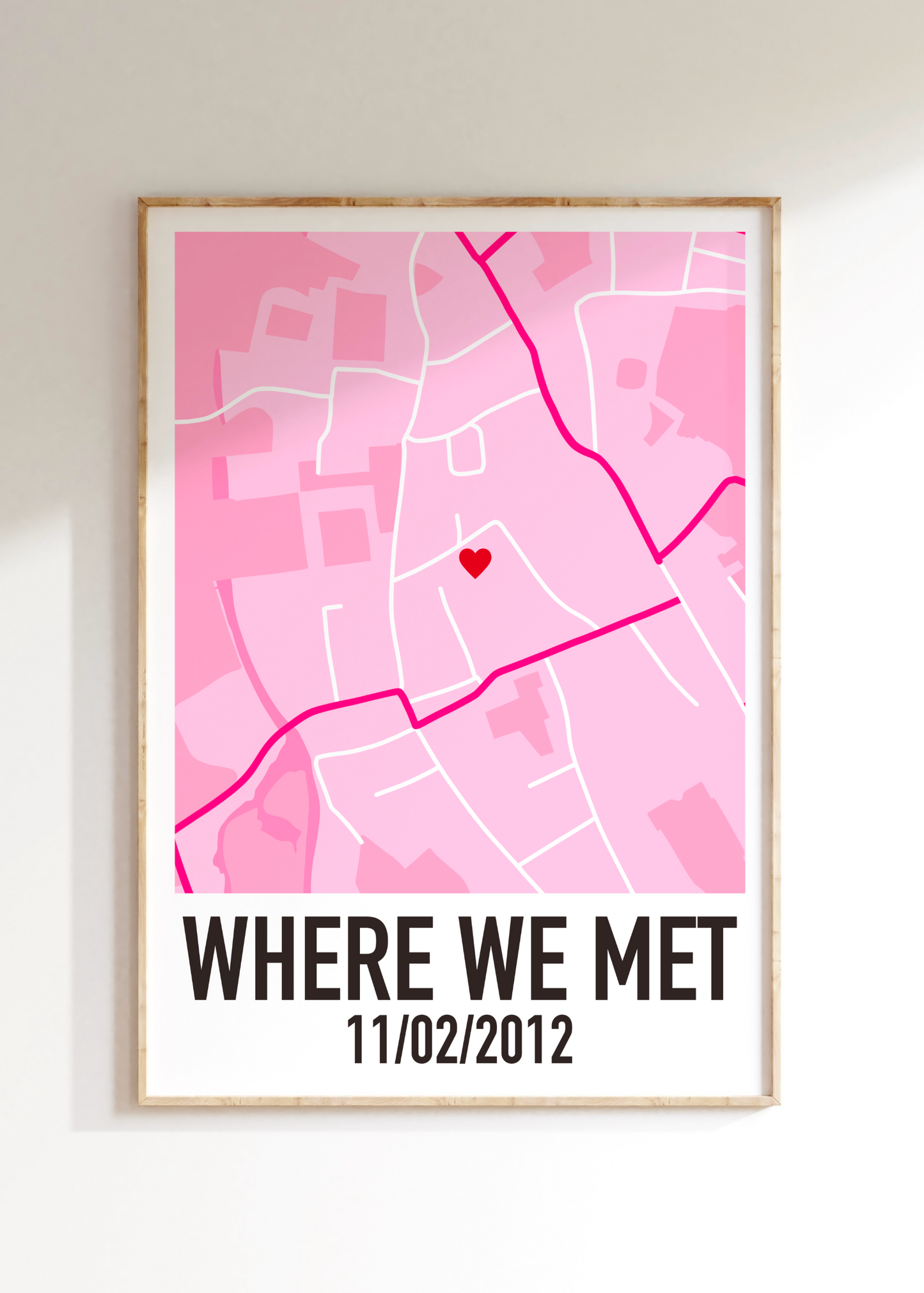 Where We Met Custom Art Print