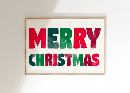 Merry Christmas Art Print