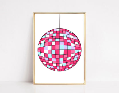 Disco Ball Art Print