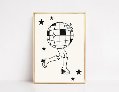 Funky Disco Art Print