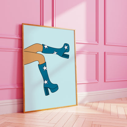 Star Boots Art Print