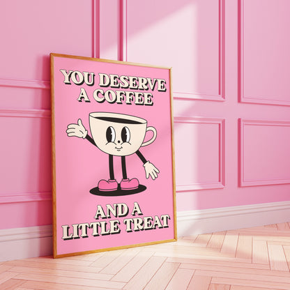 Coffee And A Little Treat Art Print