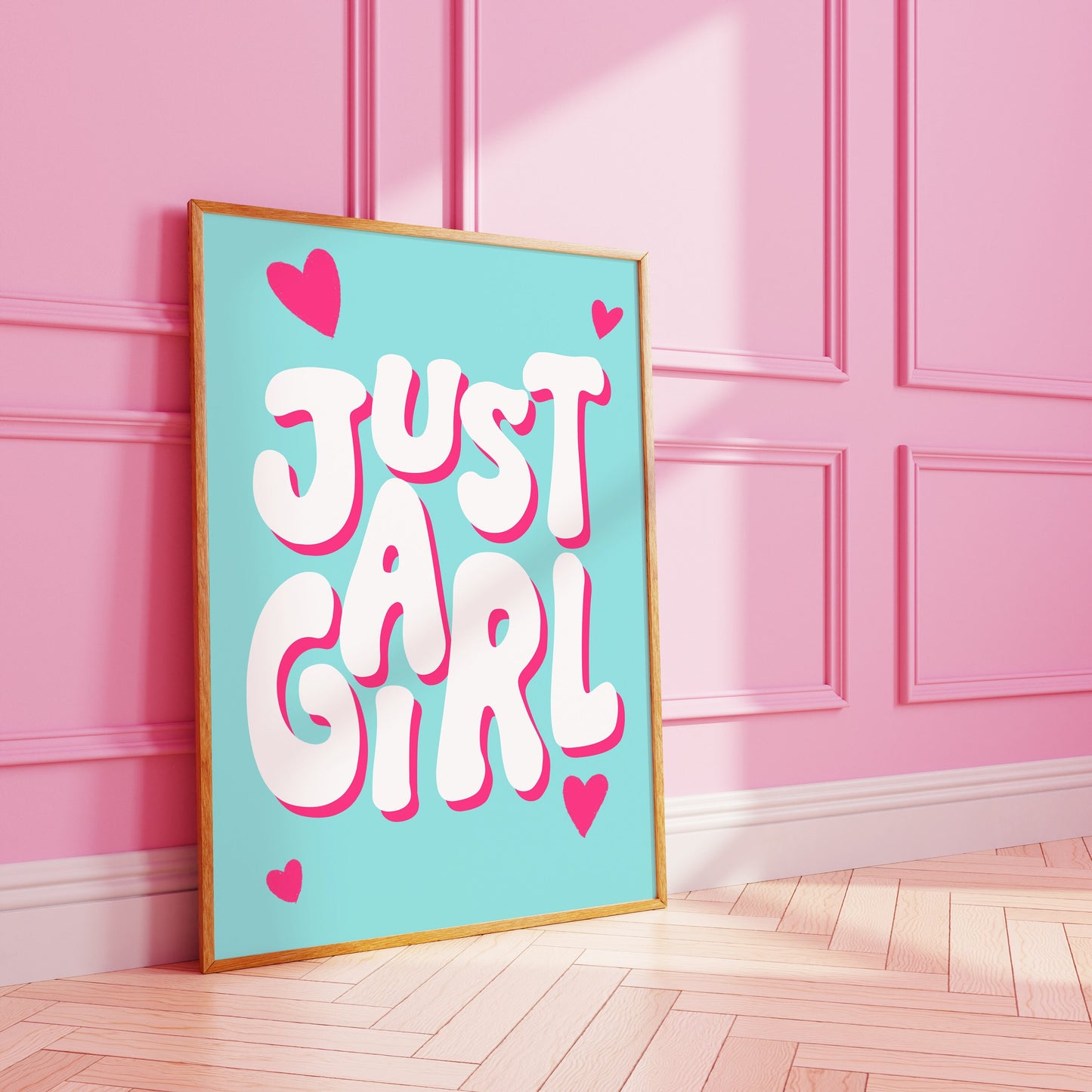 Just A Girl Art Print