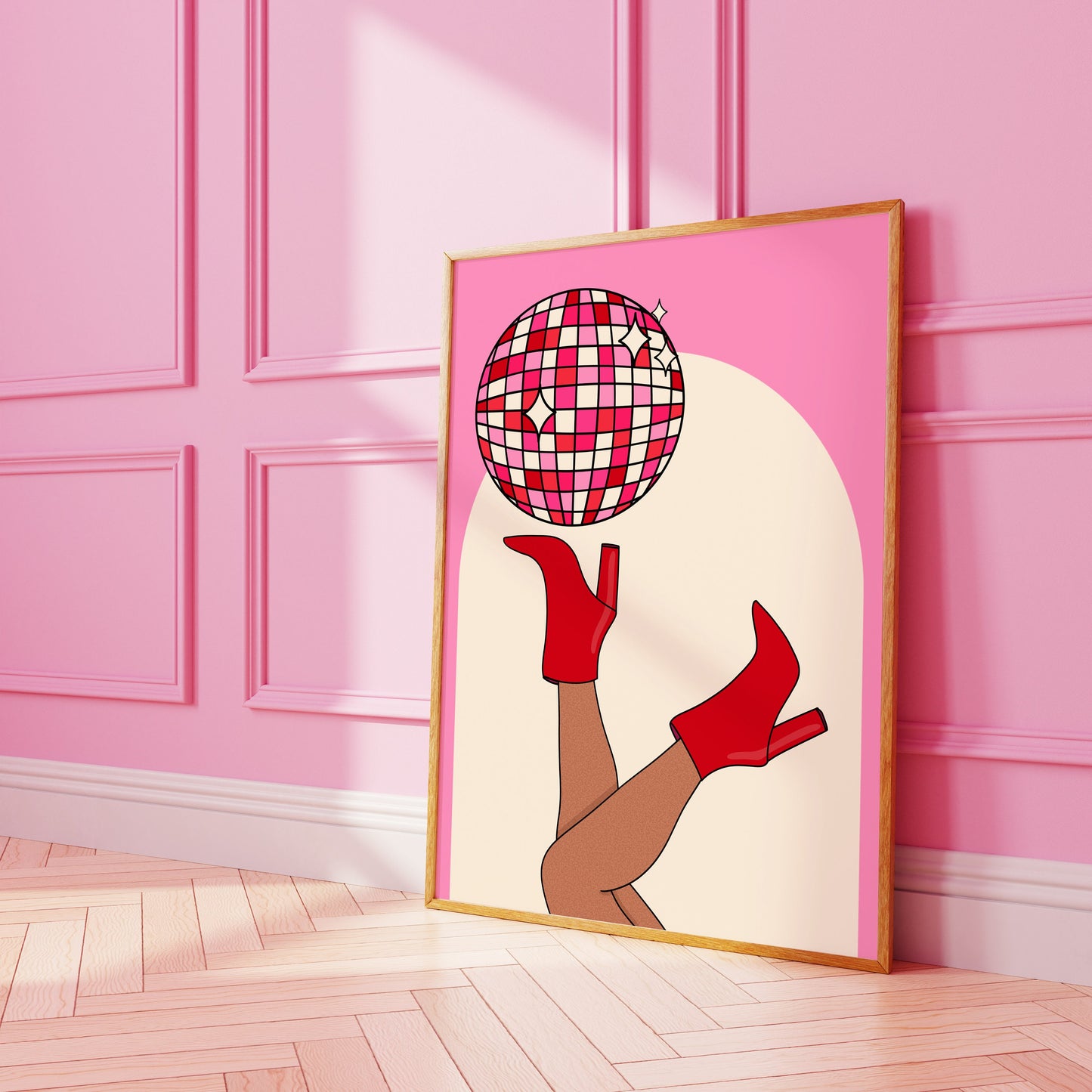 Funky Legs Disco Art Print