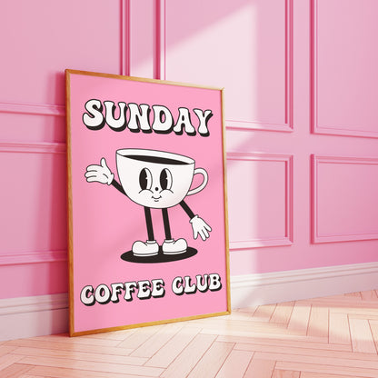 Coffee Club Art Print