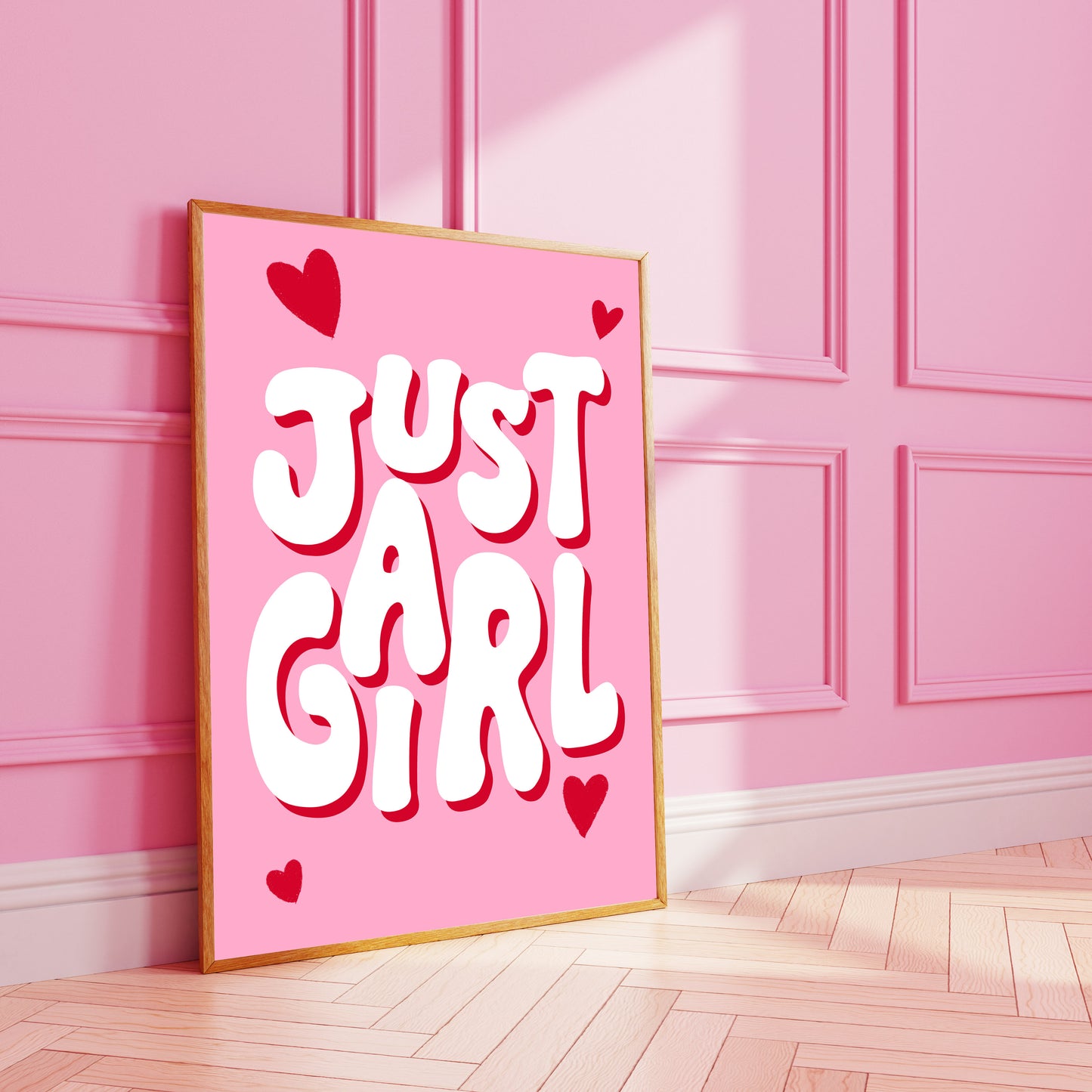 Just A Girl Art Print